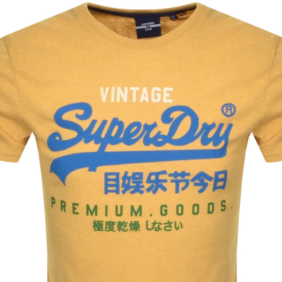 Alternative Image for ProductSuperdry Vintage Logo T Shirt Yellow2